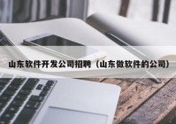 山东软件开发公司招聘（山东做软件的公司）