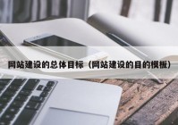 网站建设的总体目标（网站建设的目的模板）